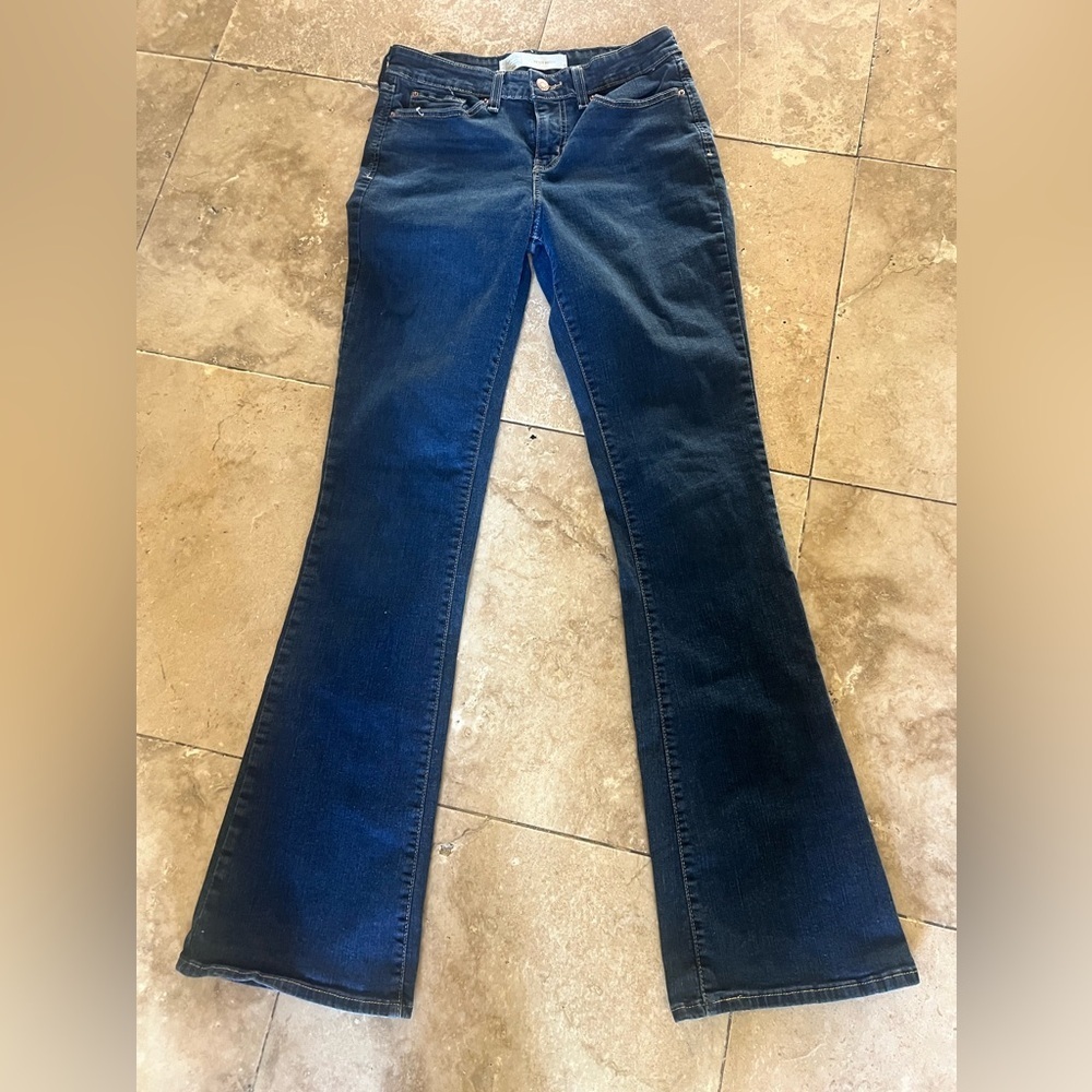 Levi Strauss signature mid rise boot cut jeans size 6 long waist 28 length 34